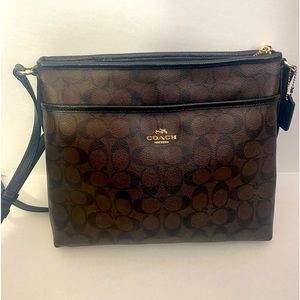Coach Signature File Crossbody Bag